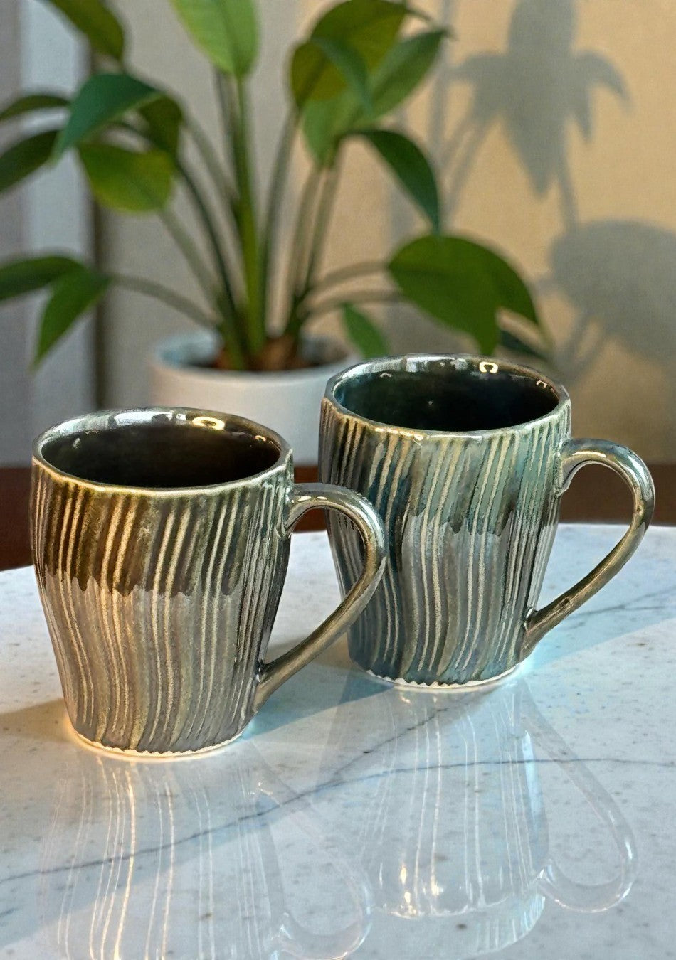 Green Heron Mugs - Handcrafted