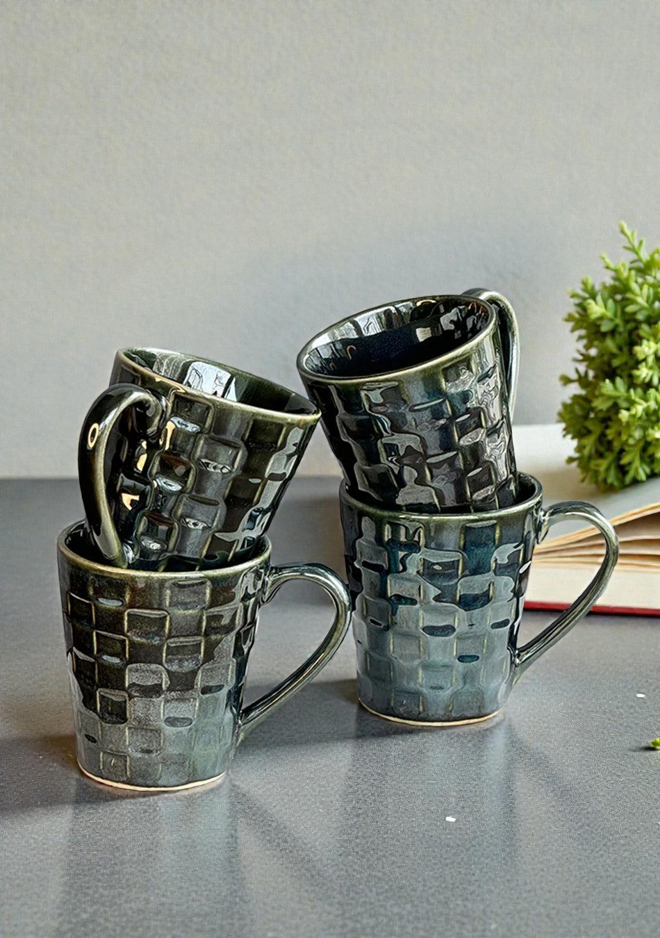 Nightjar Moss Mugs - Handcrafted