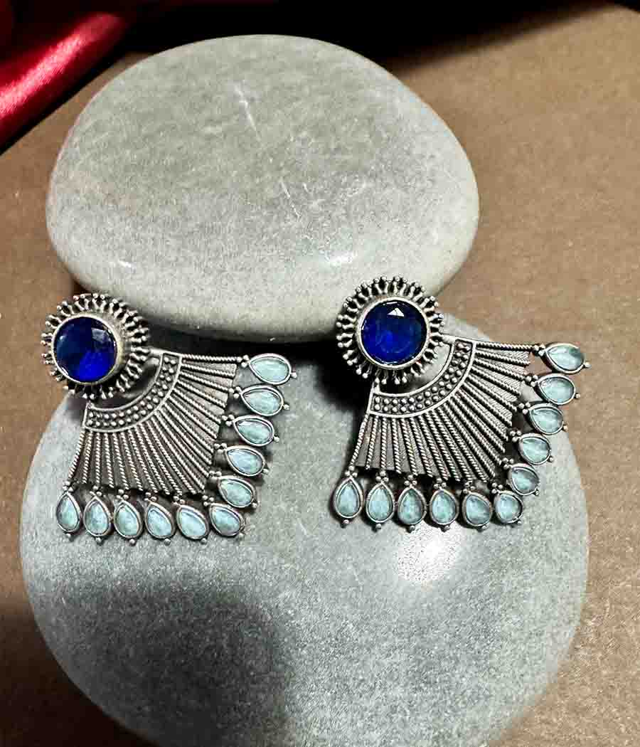 Blue Whispering Wind Studs