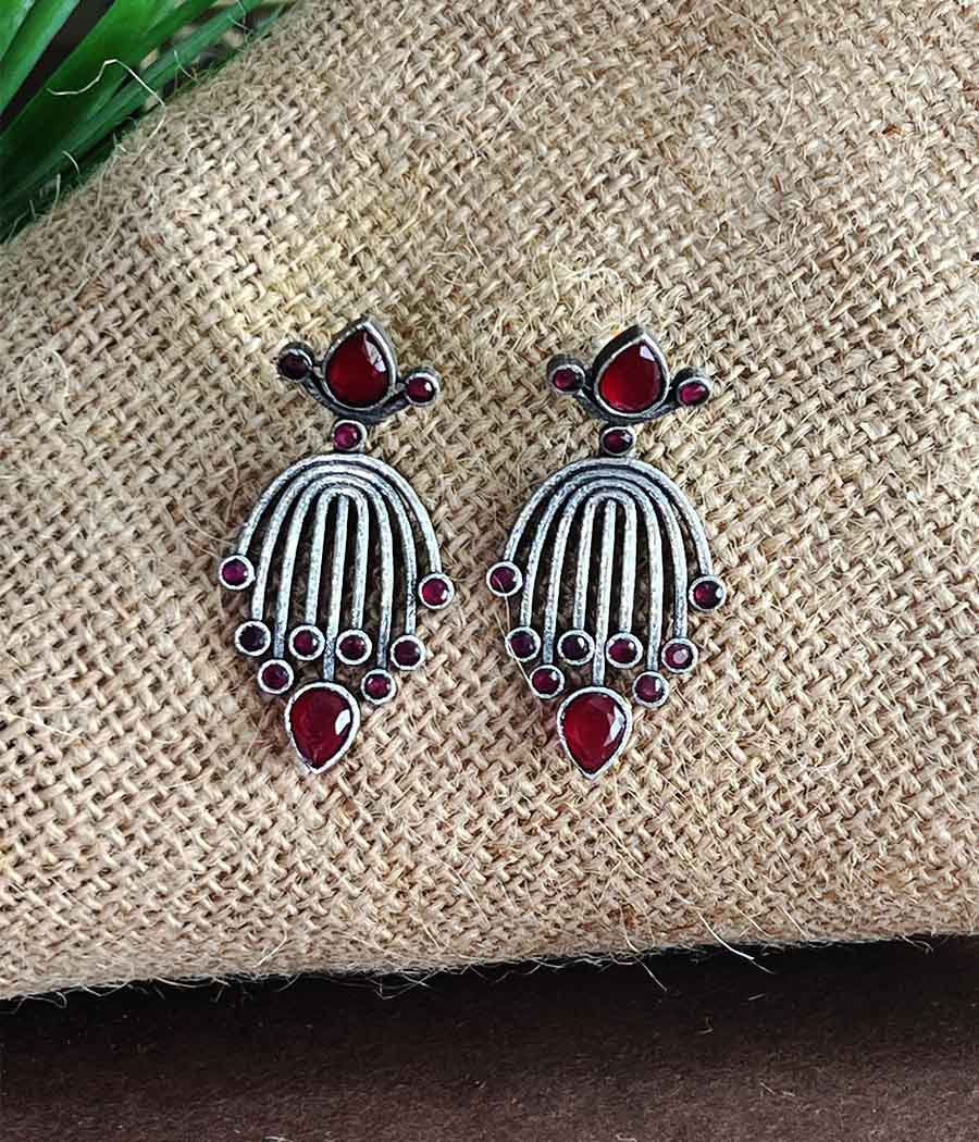 Ruby Frost Radiance Studs