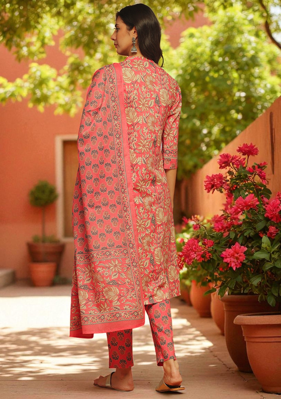Pastel Flora Angrakha Set