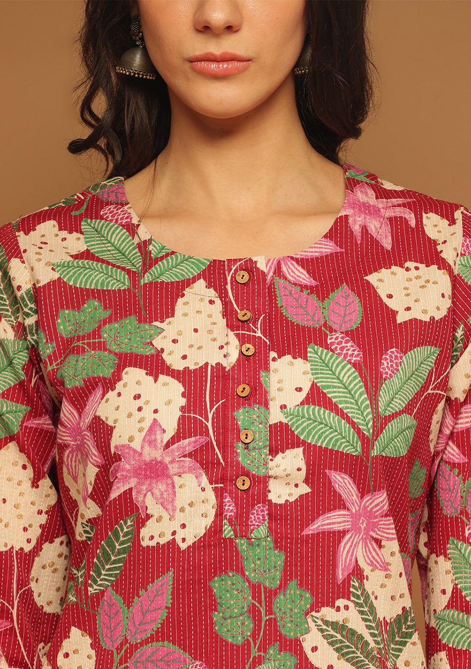 Ruby Petal Charm Kurta