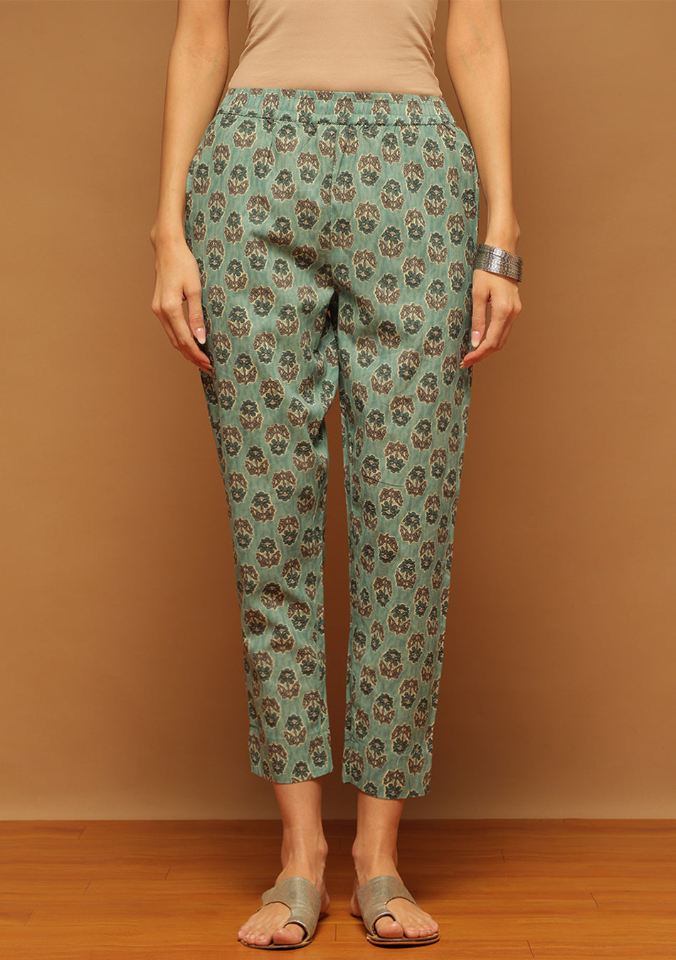 Sage Bloom Printed Suit Set
