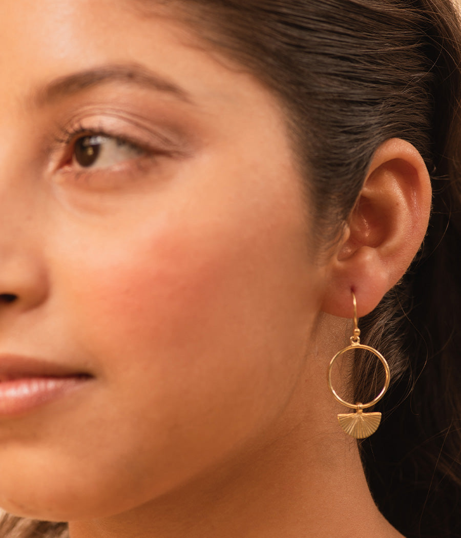 Plain Jane Gold-Plated Earrings