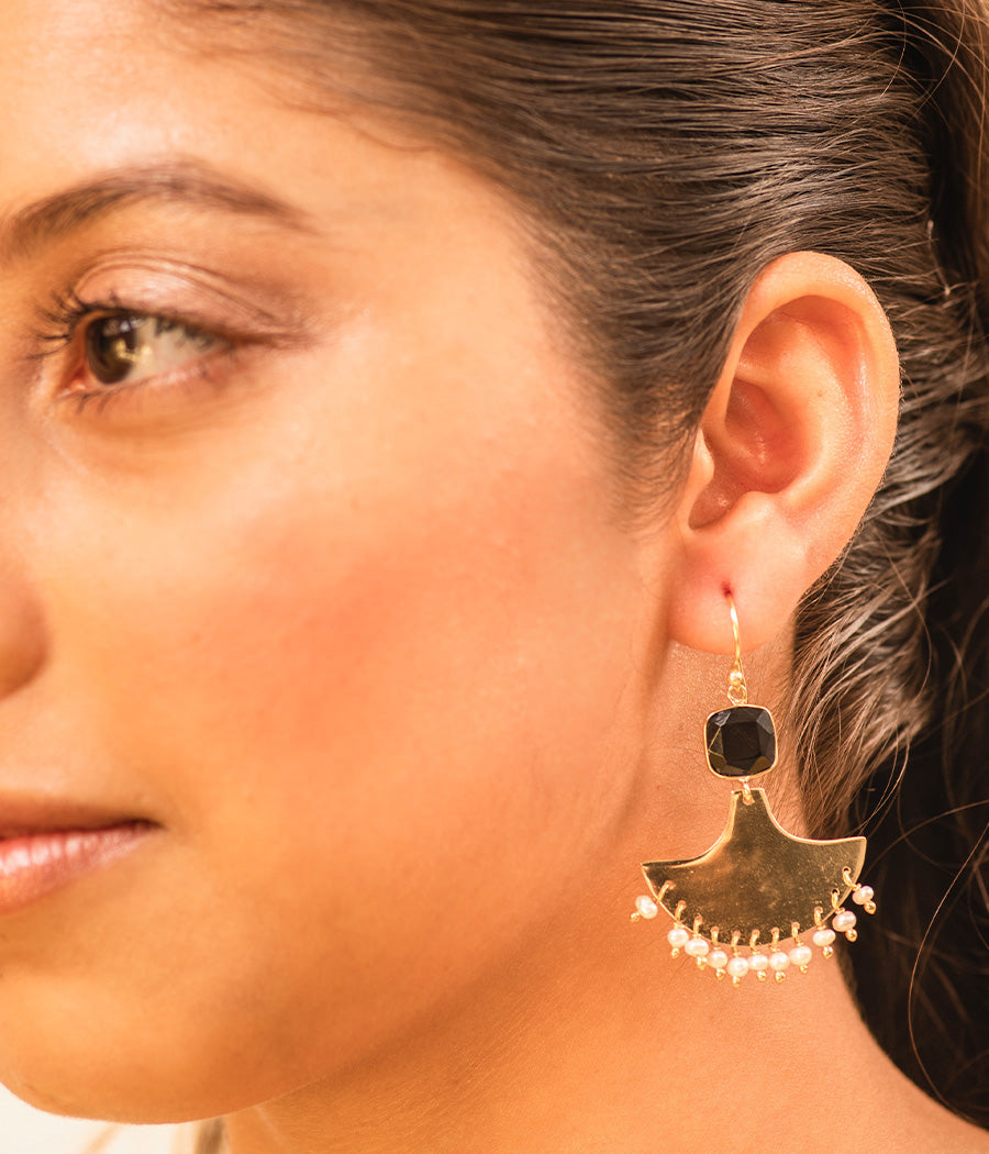 Gold Plated Chandbali Earrings