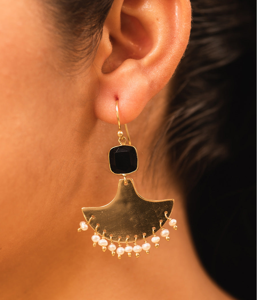 Gold Plated Chandbali Earrings