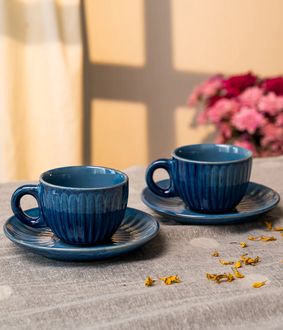 Blue Robin Tea Cups