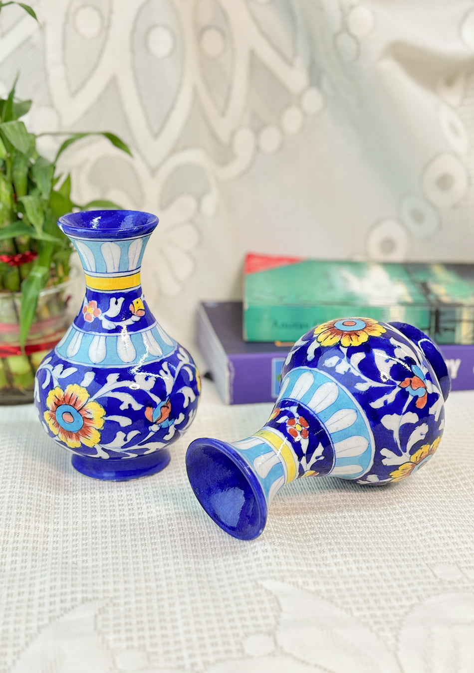 Blue Pottery Blue Genie Vase