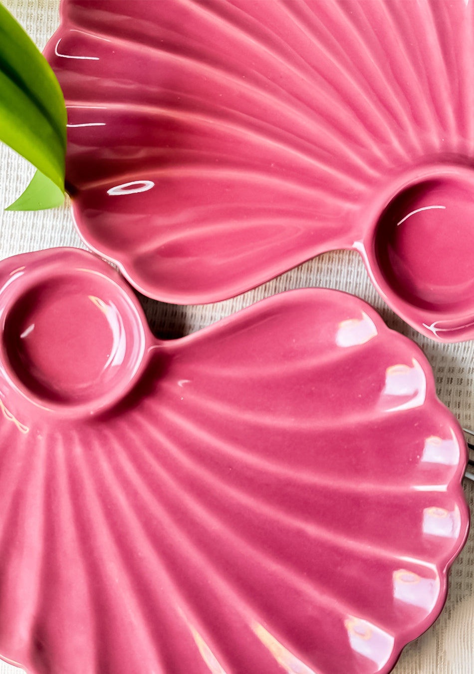 Pink Seashell Ceramic Platter