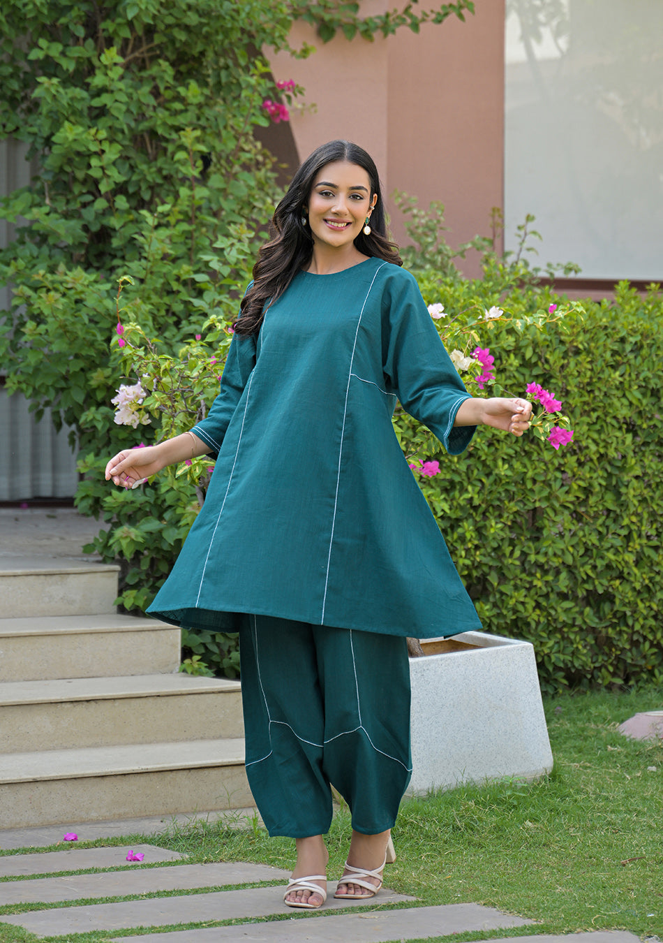 Peacock Haze Co-Ord Set