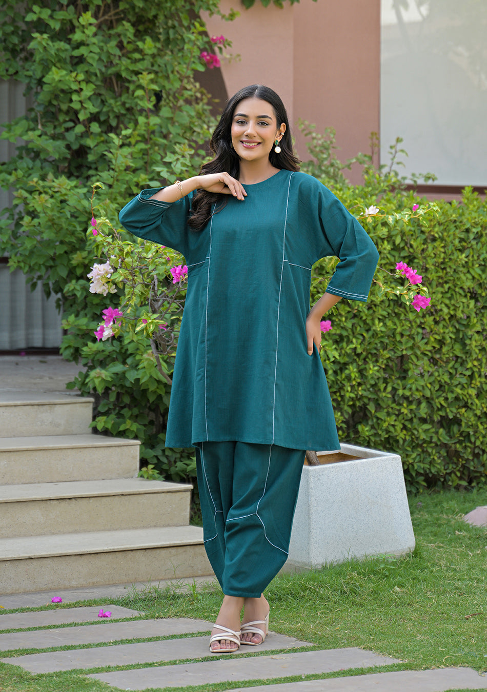 Peacock Haze Co-Ord Set