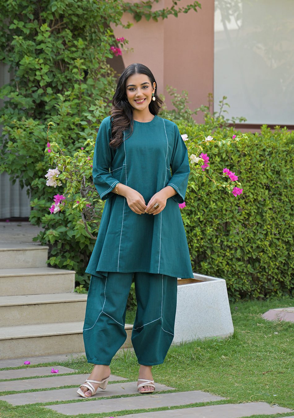 Peacock Haze Co-Ord Set