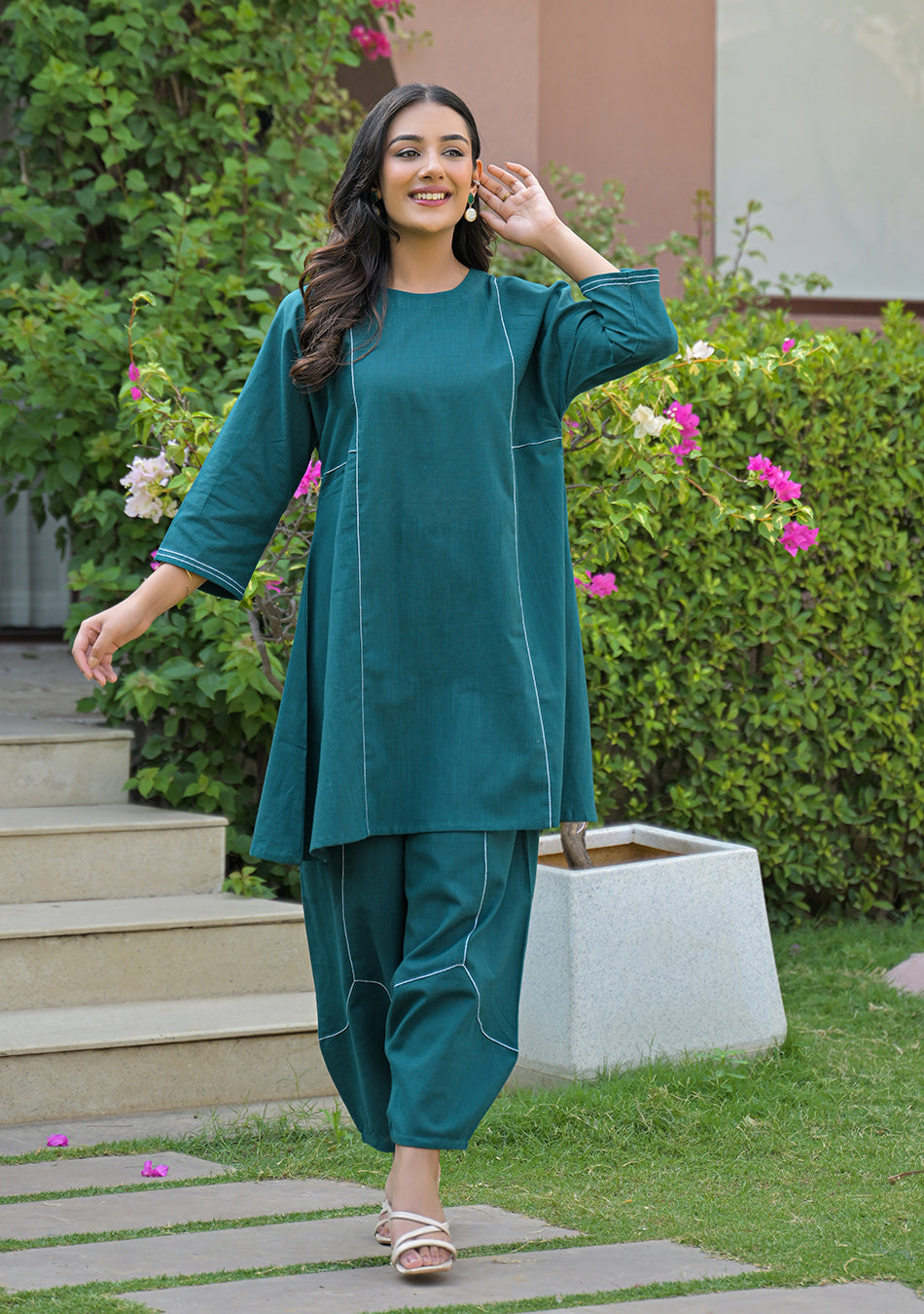 Peacock Haze Co-Ord Set