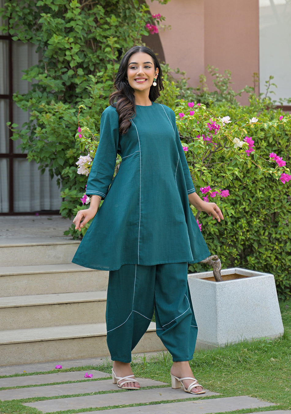 Peacock Haze Co-Ord Set