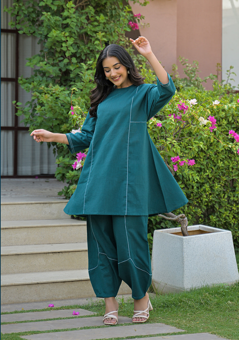 Peacock Haze Co-Ord Set
