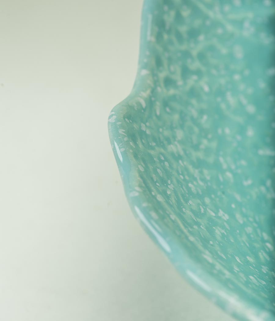 Crumpled Serving Ceramic Bowl