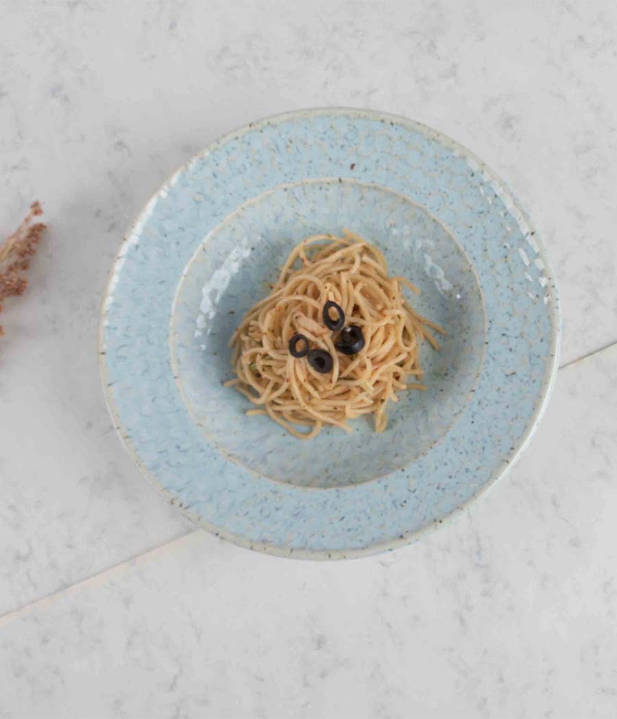 Periwinkle Pasta Plate