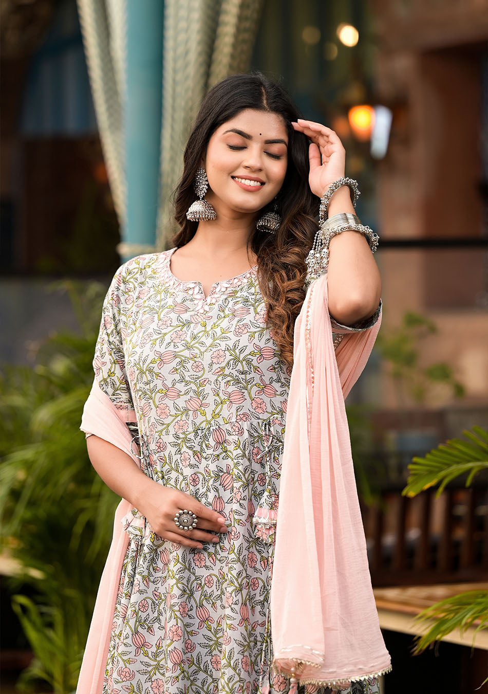 Blossom Blue Palazzo Set
