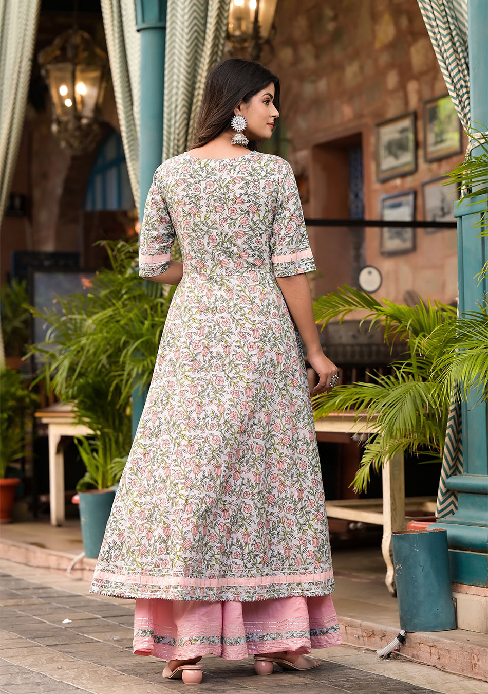 Blossom Blue Palazzo Set