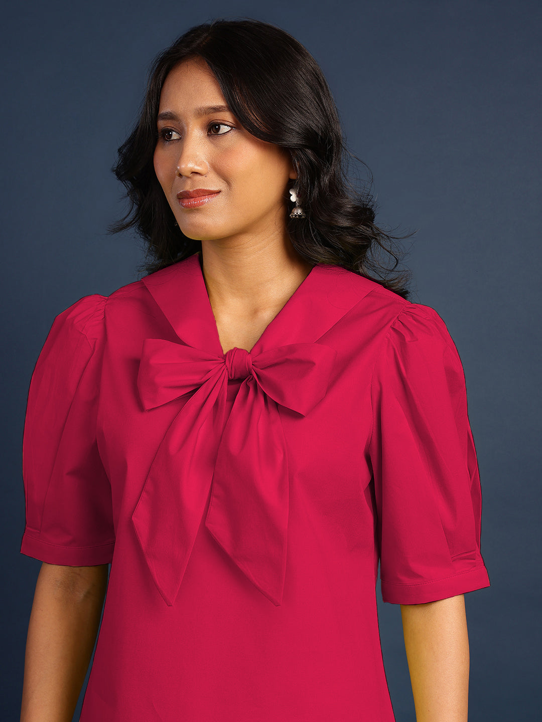 Berry Red Bow Top