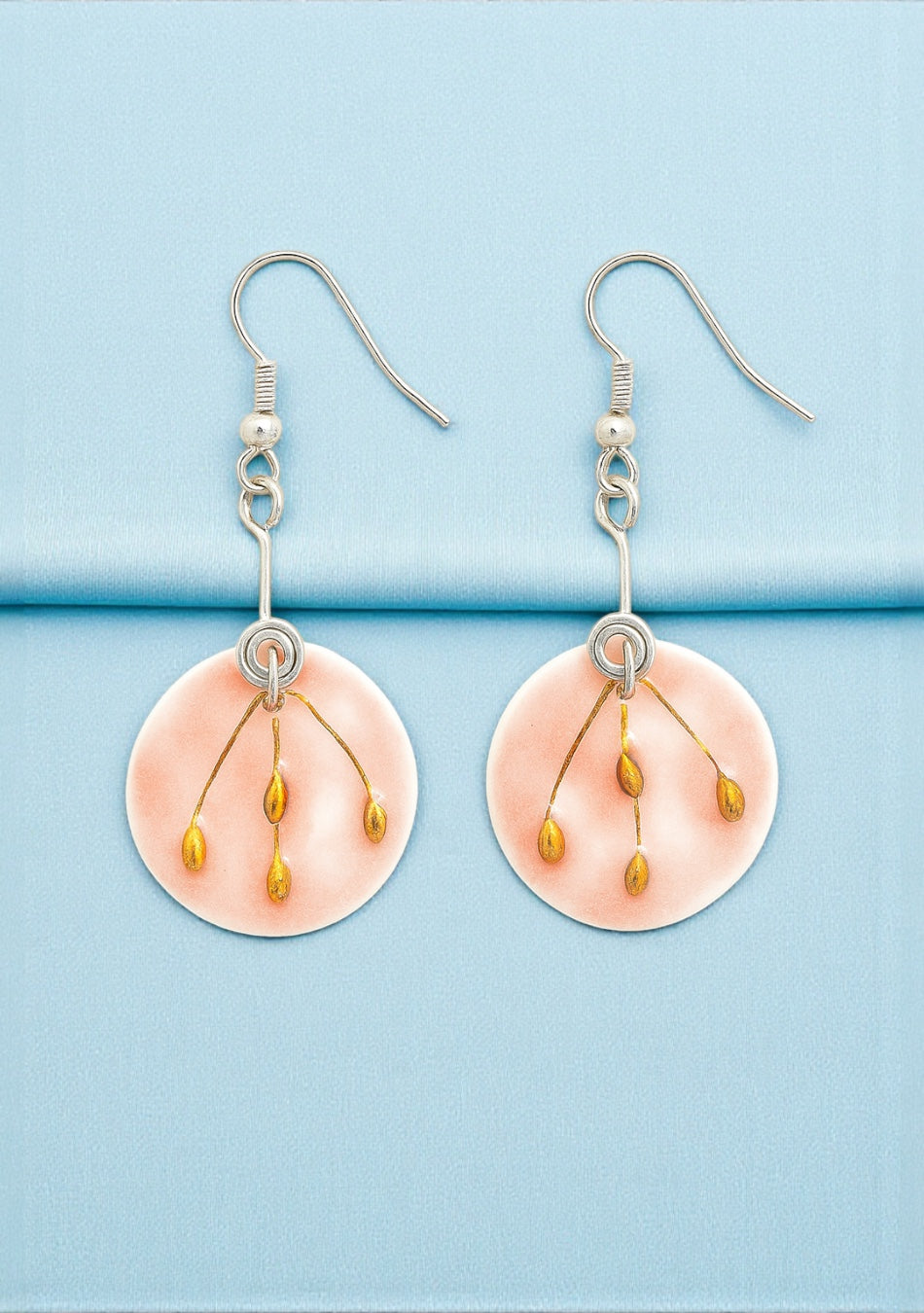 Sea Inspired Pink Earrings