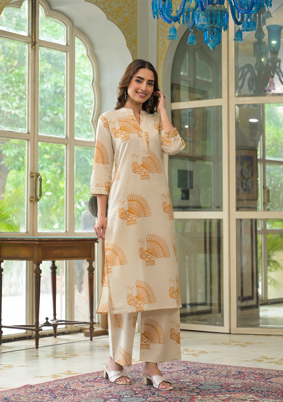 Ivory Mustard co-ord Set