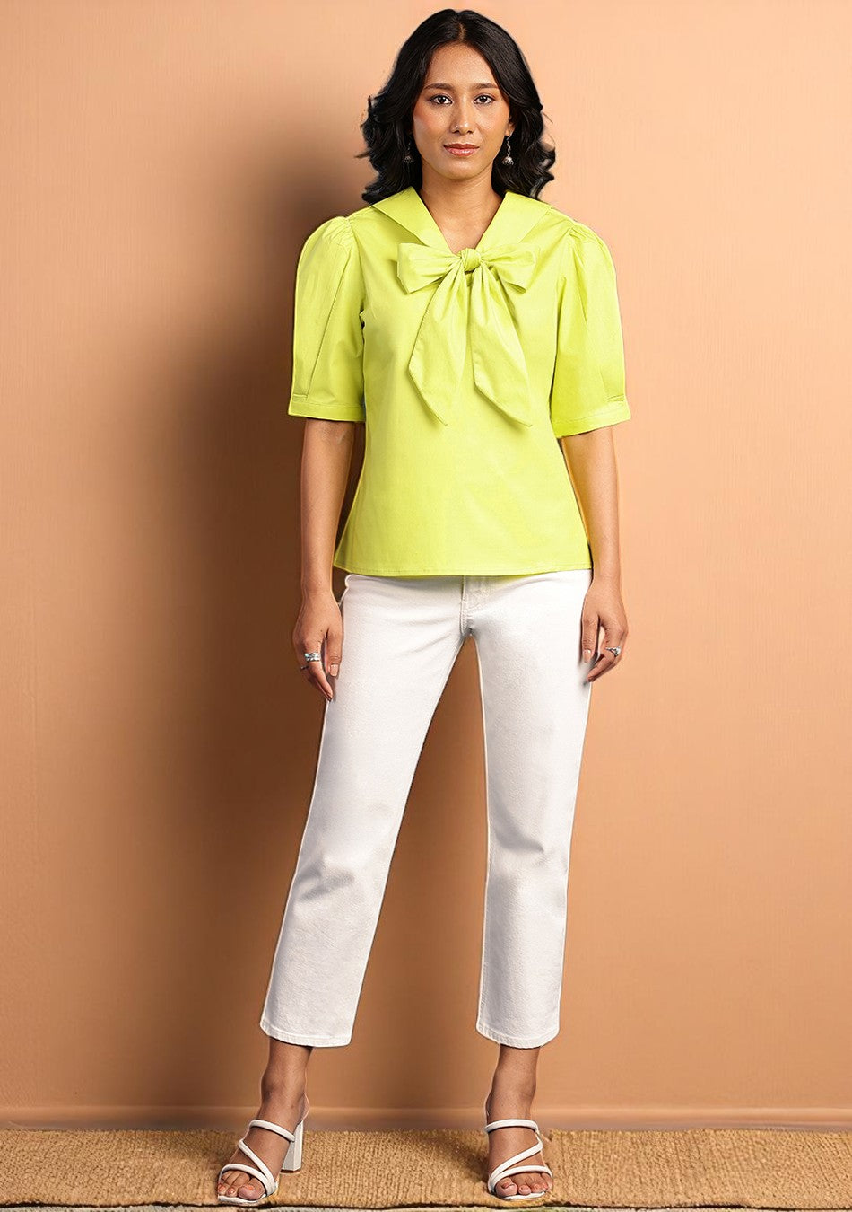 Neon Lime Bow Top