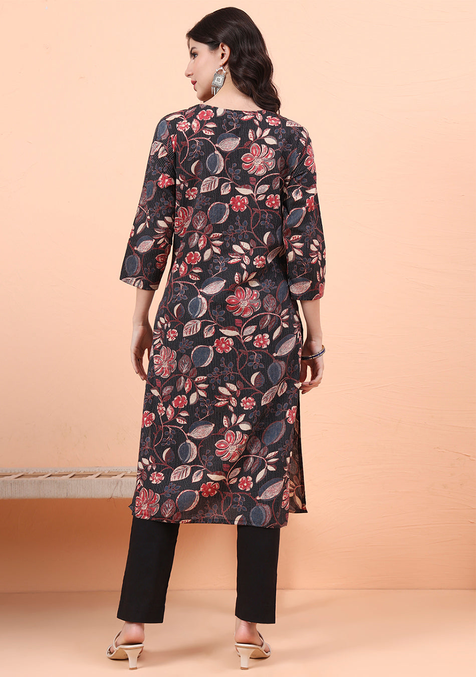 Inky Floral Kurta