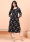 Aravalii Black Magic Blossom Kurta