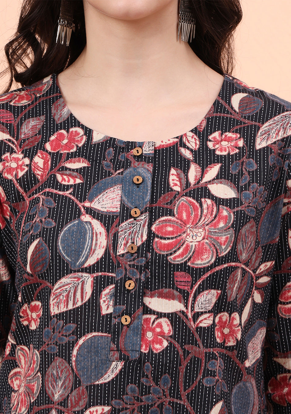 Inky Floral Kurta