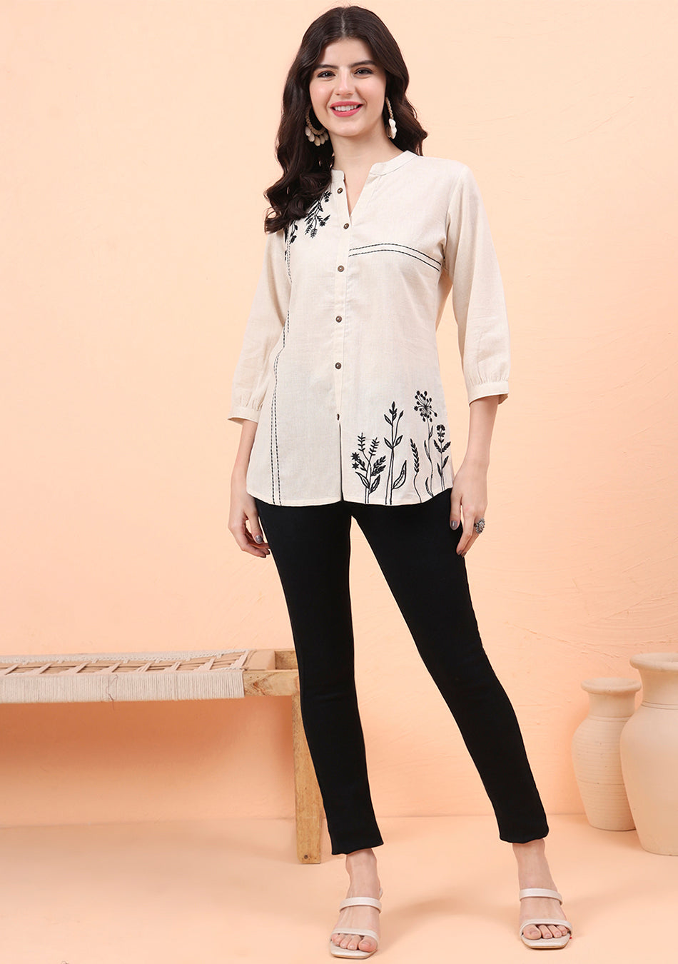 Frostvine Tunic Top