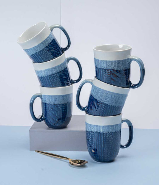 Bluebird II Ceramic Mugs Set