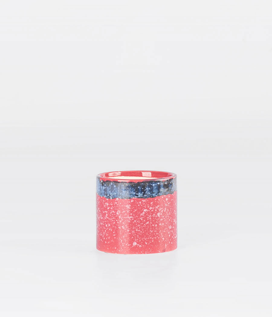 Pink Blue Glaze Cylinder Ceramic Planter Online