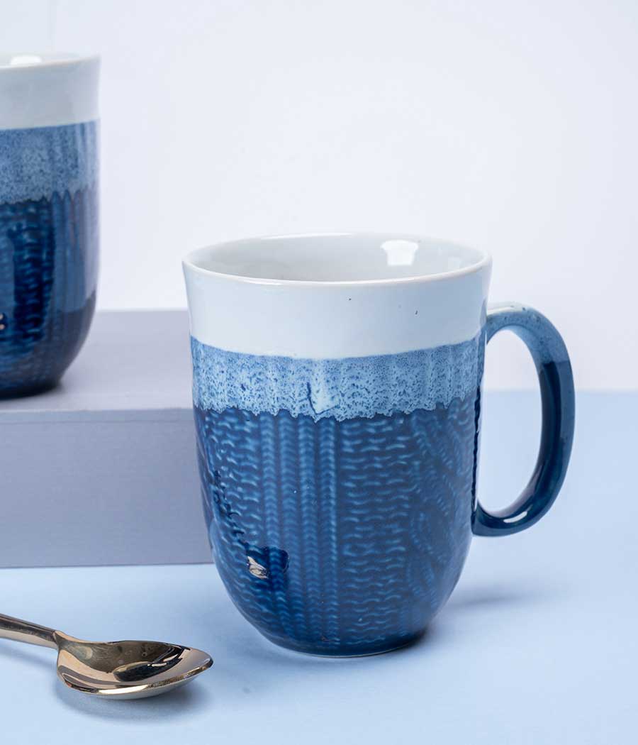 Bluebird II Ceramic Mugs Set