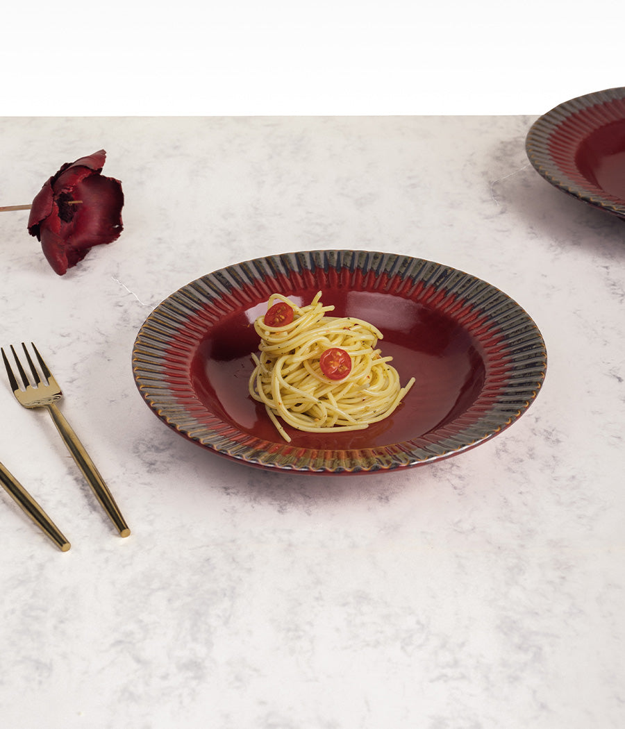 Rouge Pasta Plates