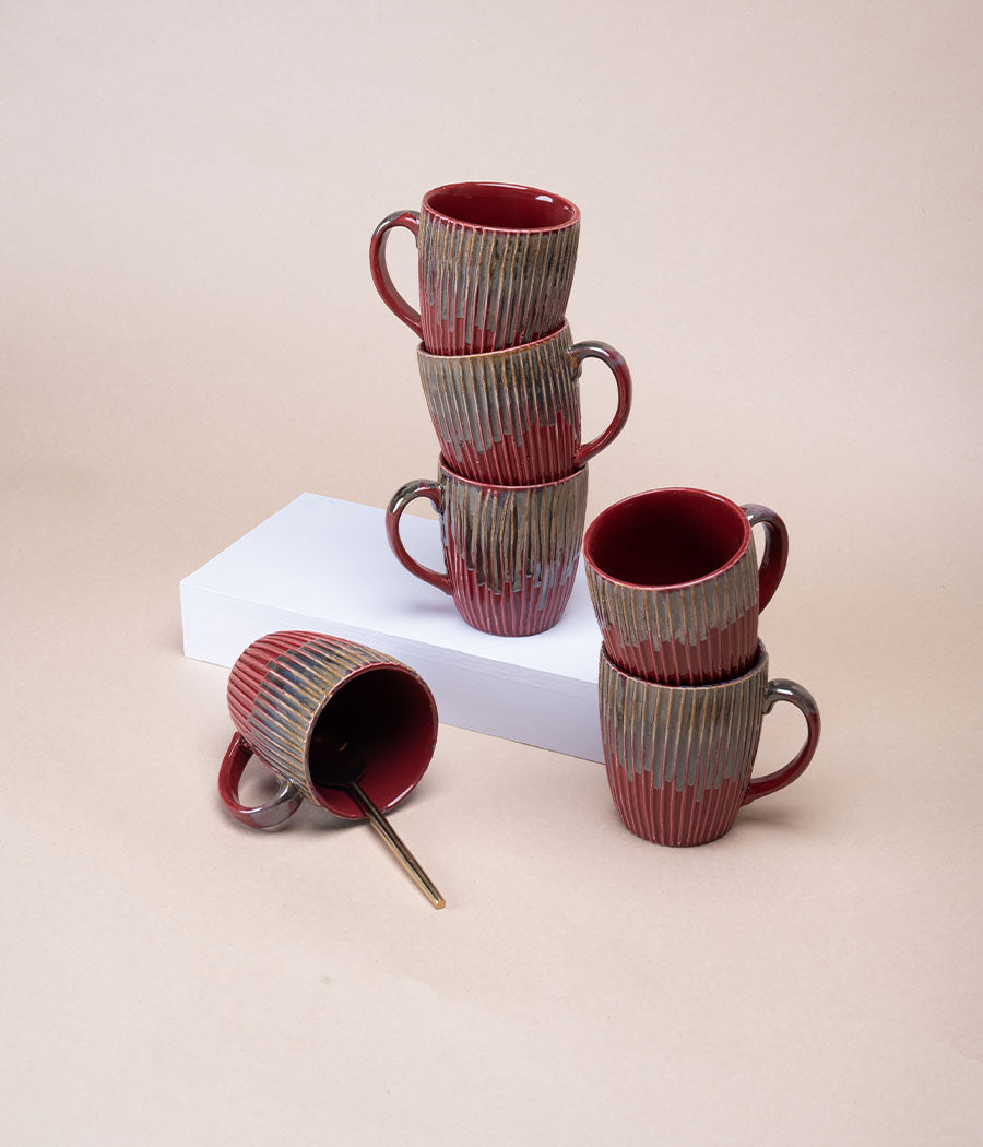 House Finch Ceramic Mugs Set