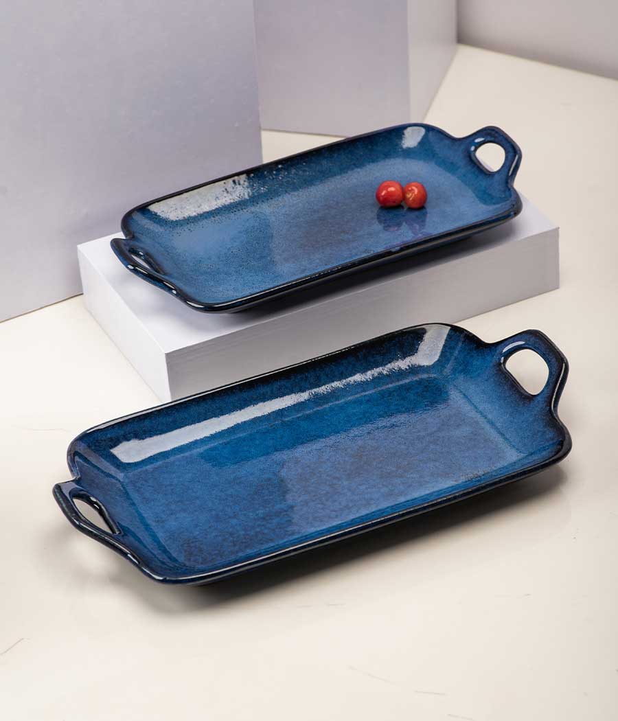 Cobalt Tray Ceramic Platter (big)