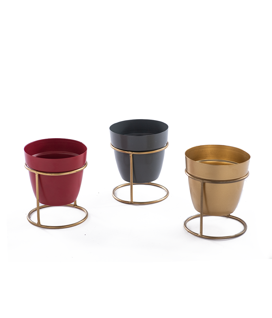 Pot Trio with Stand Set