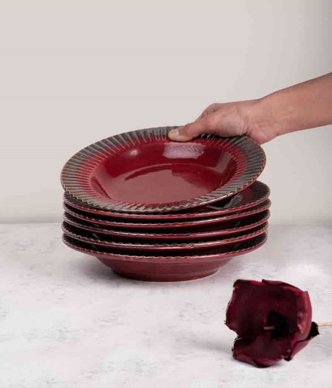 Rouge Pasta Plates