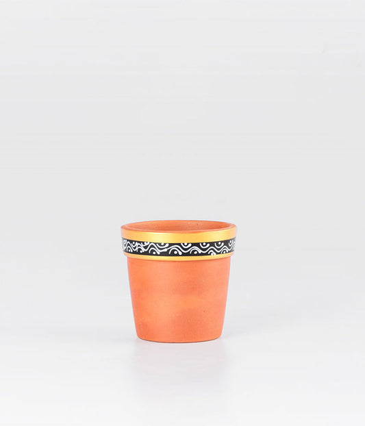 Wide RIM DESIGNED clay POT