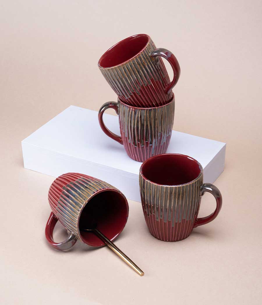 House Finch Ceramic Mugs Set