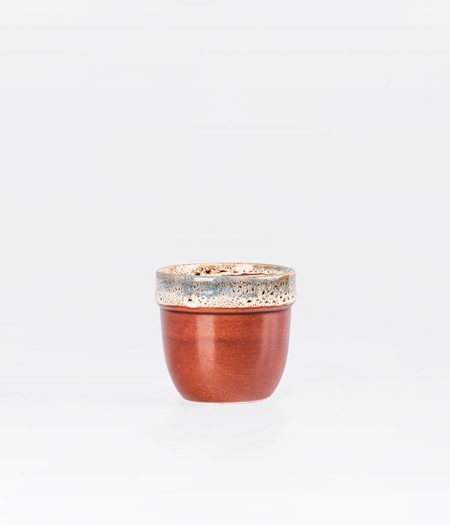 Brown & White Multicolour Ceramic Planter Online
