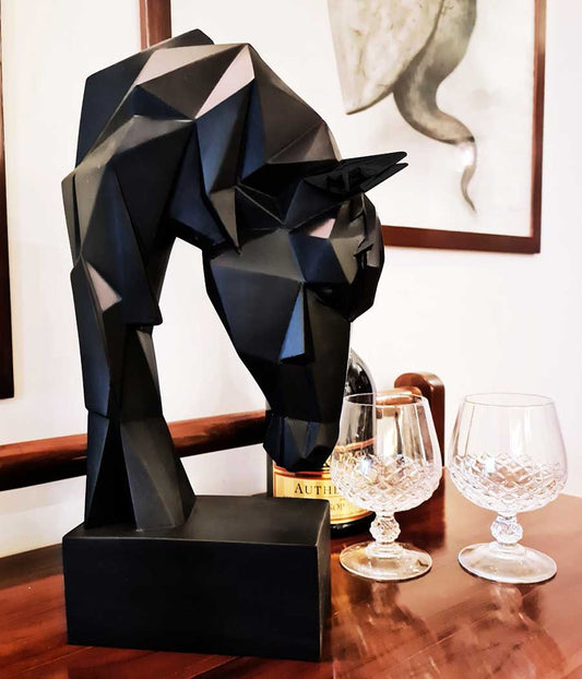 Space Horse Head Figurine