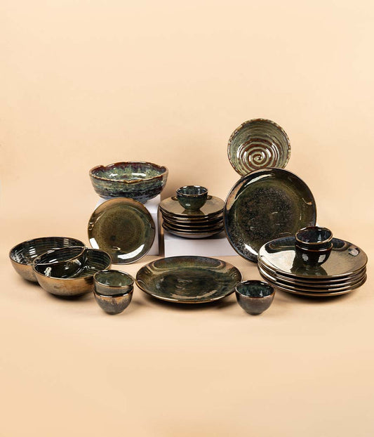 Auburn Glisten Dinnerset - Set of 21