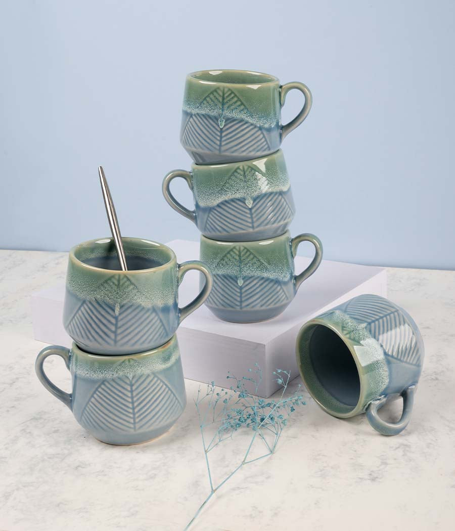 White-crowned Parrot Ceramic Coffee Mugs