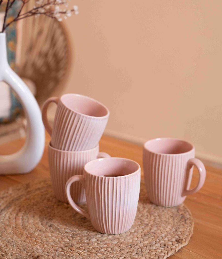 Galah Ceramic Coffee Mugs set of 4