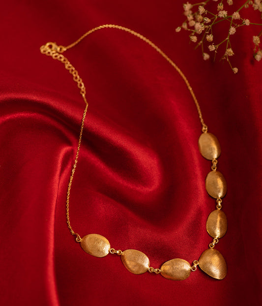 Plain Gold-Plated Silver Necklace