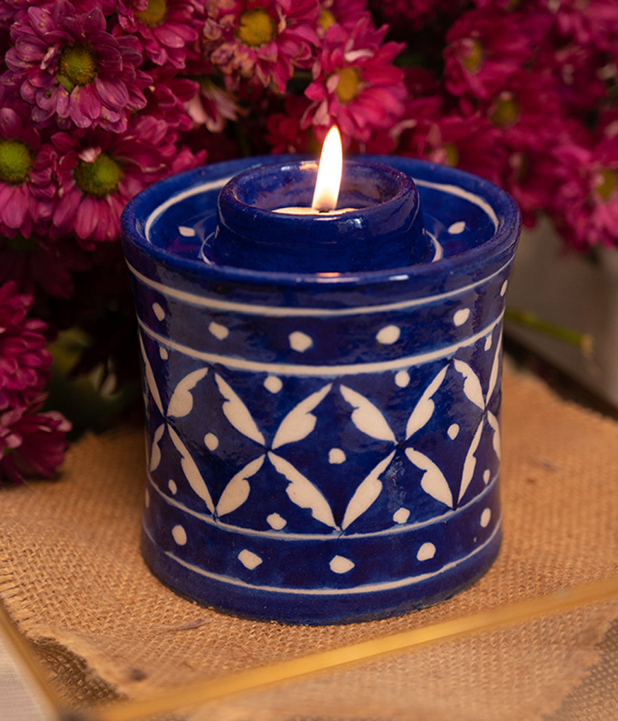 MELLOW BLUE POTTERY DIFFUSER