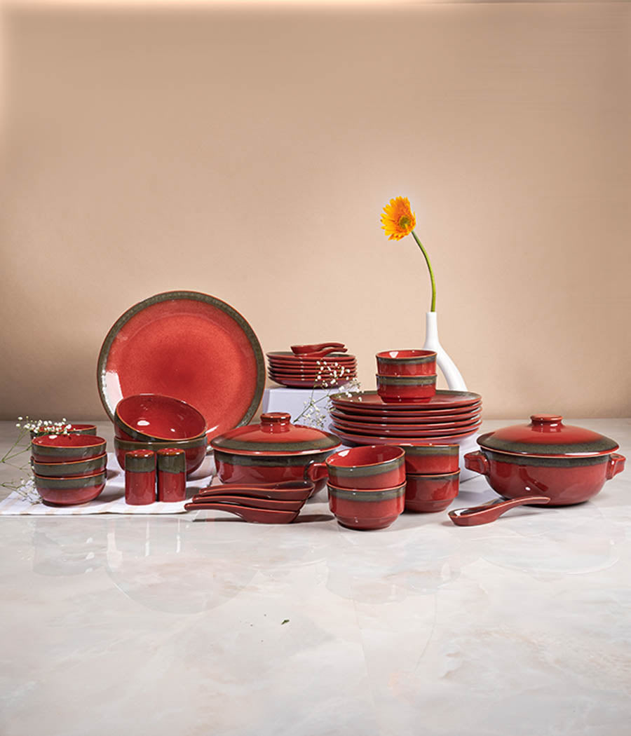 Rayleigh Sunset Dinnerset - Set of 37