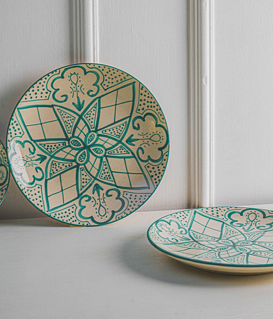 Aquamarine Mandala Full Plates